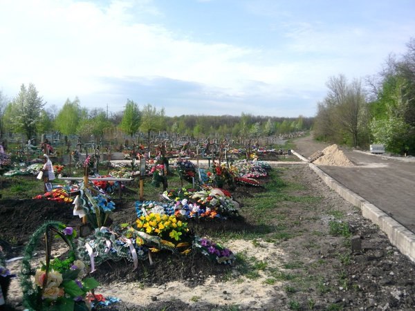 Кладбище в Горловке