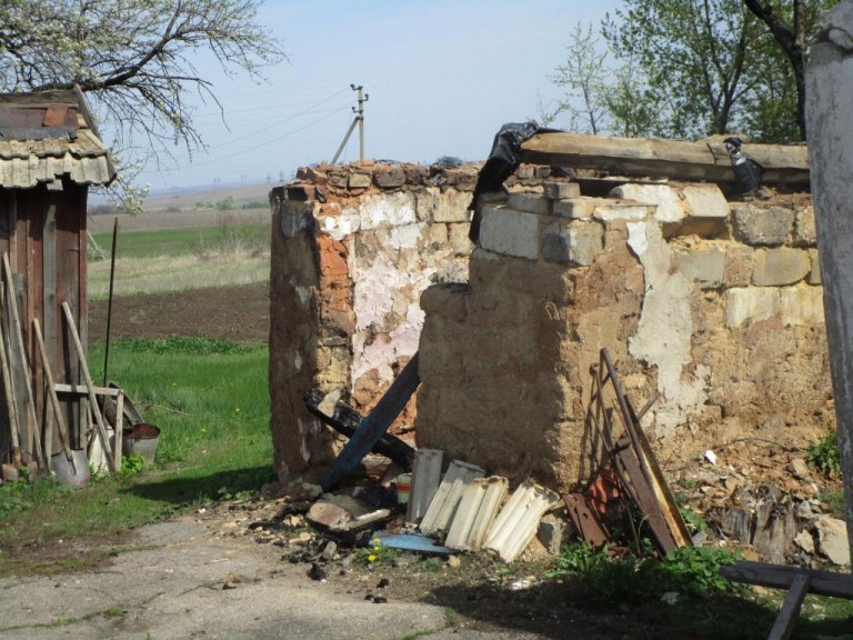 Дом после обстрела ВСУ