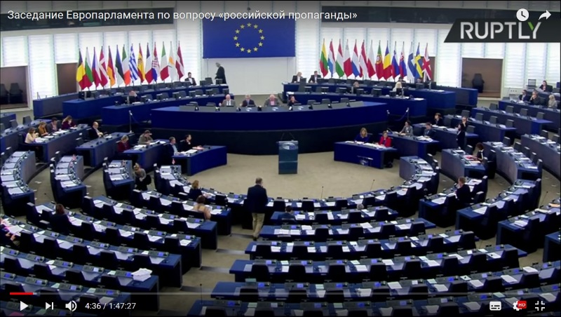 Заседание в Европарламенте Заседание в Европарламенте