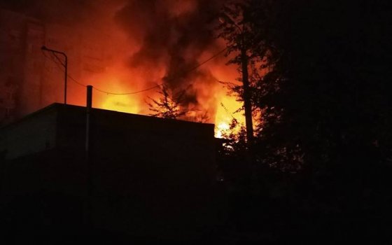 Пожар в Донецке Пожар в Донецке