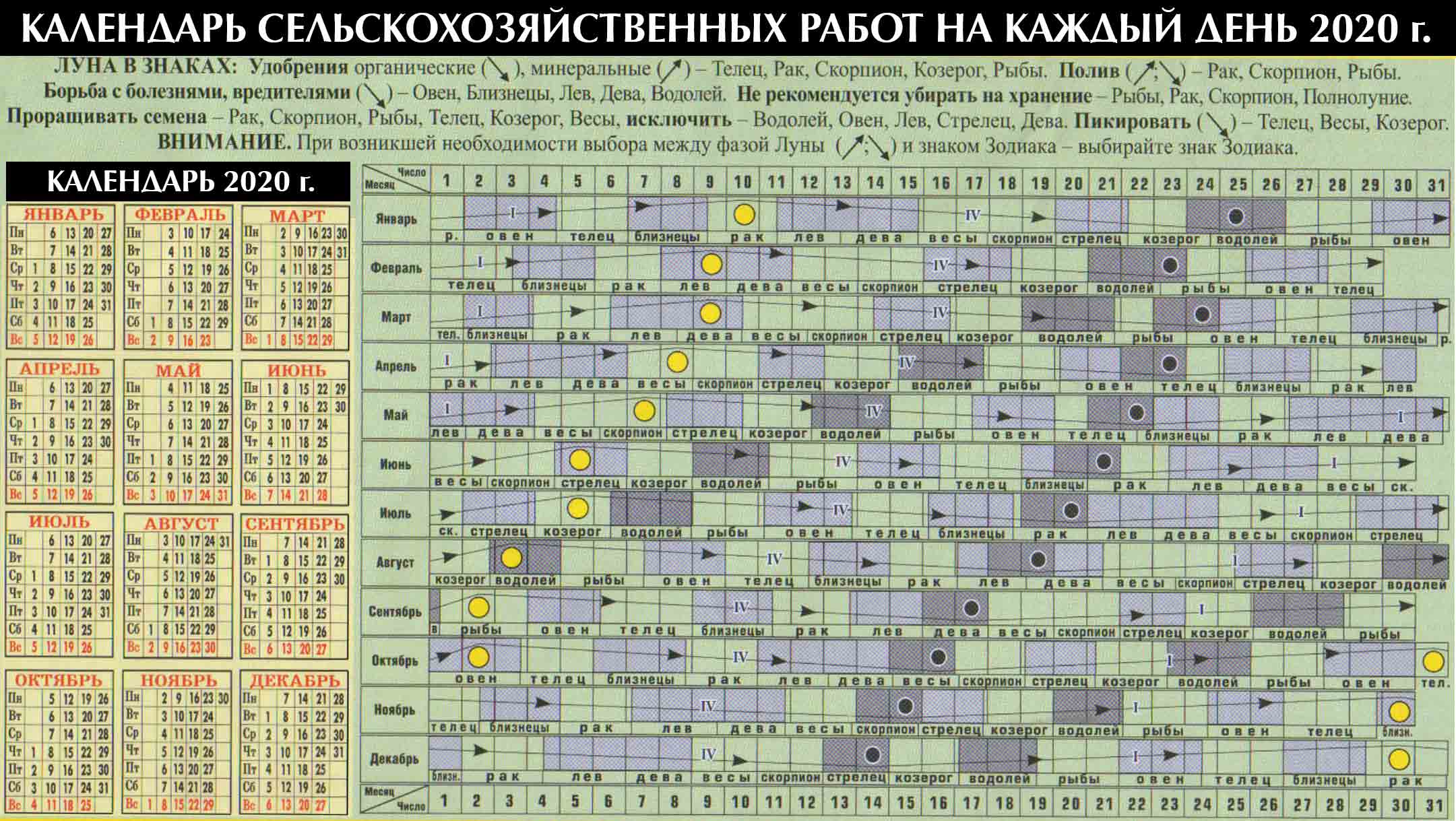 Календарь сельскохозяйственных работ на каждый день и календарь посева и  посадки на 2020 год - News365