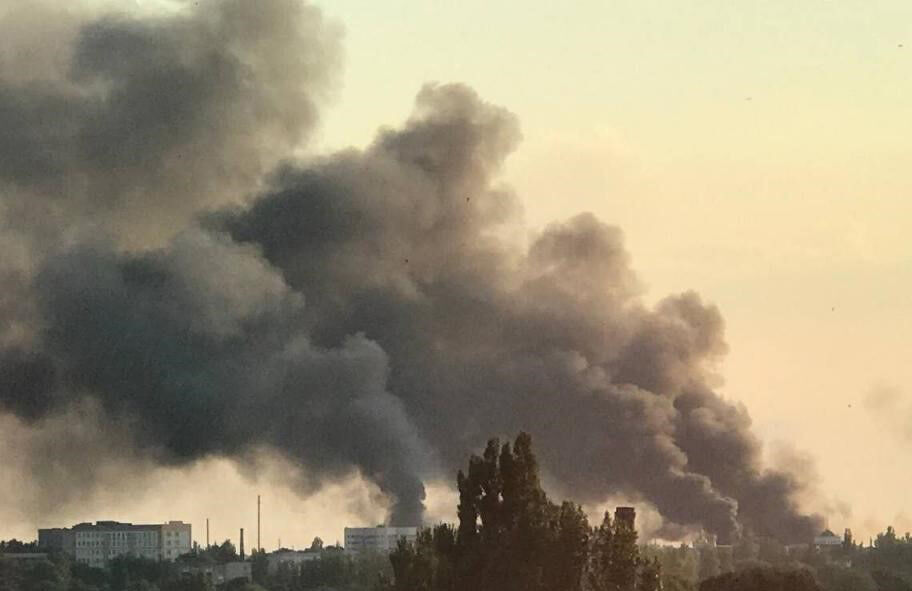 Пожары в Донецке
